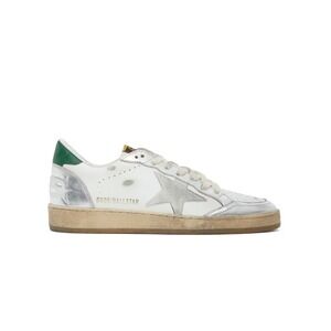 Golden Goose Ball Star Sneakers White Silver Green Men's 12 GGDB